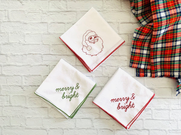 Holiday Flour Sack Towels, set of two