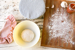 Reusable Bowl Cover, XL- ticking stripes