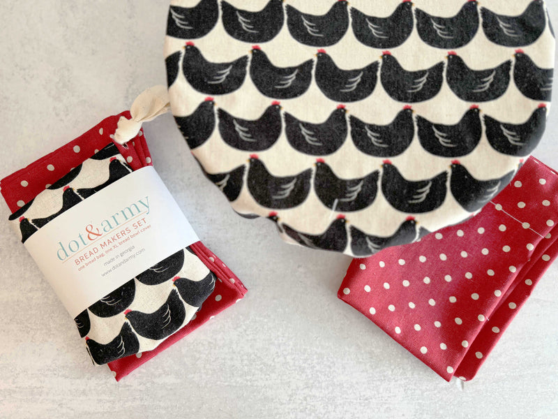 Chicken and Red Dot Bread Makers Set