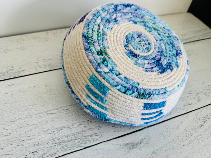 Blue Afternoon Rope Bowl- 7 inches