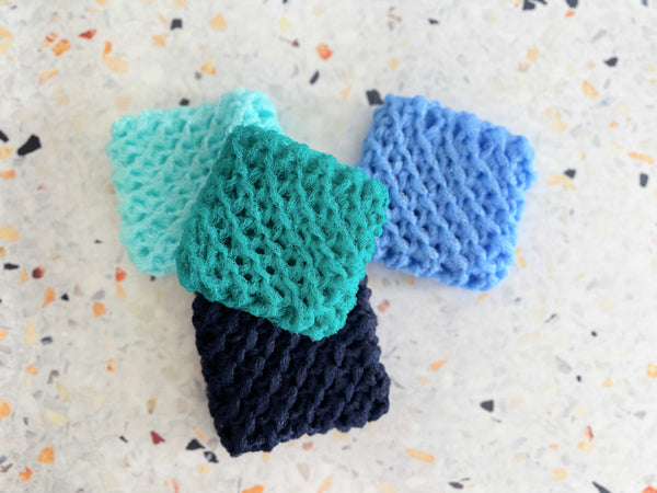 Dish Scrubbies, set of four- NEW COLORS