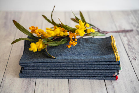 Dot and Army Cloth Napkins - Thumbnail 2