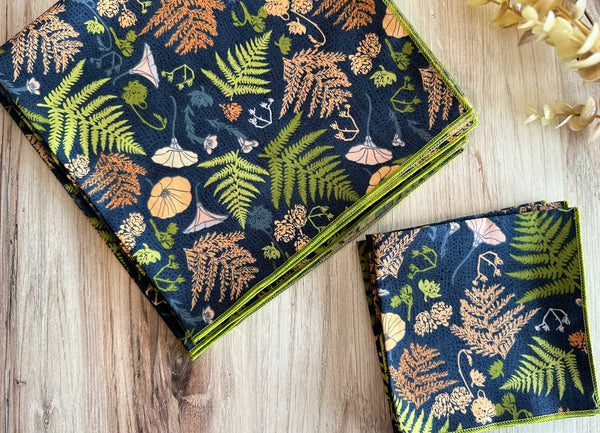 Nature Walk Cloth Napkins, set of four