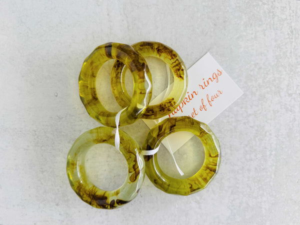 Element Napkin Rings, set of four