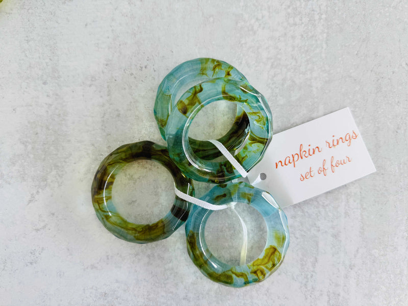 Element Napkin Rings, set of four