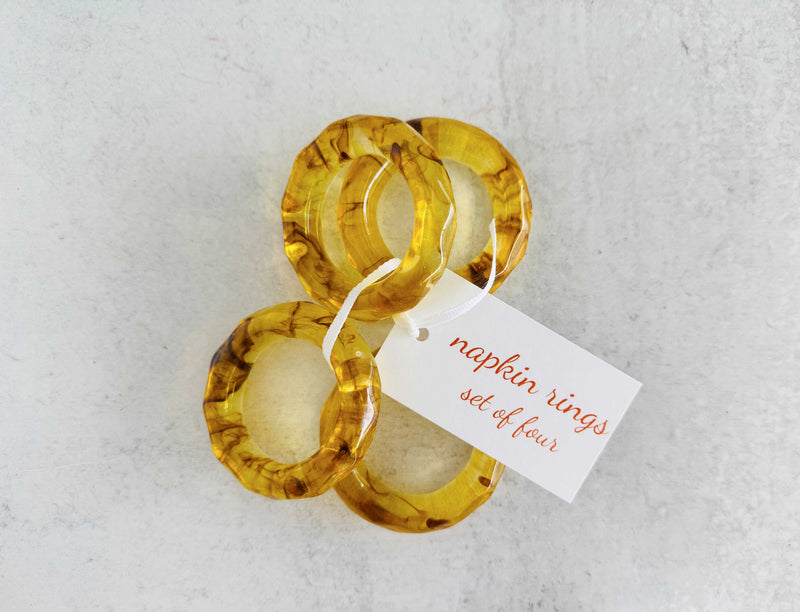 Element Napkin Rings, set of four