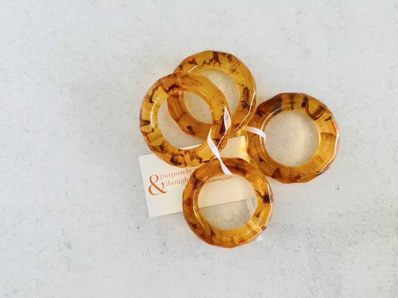 Element Napkin Rings, set of four
