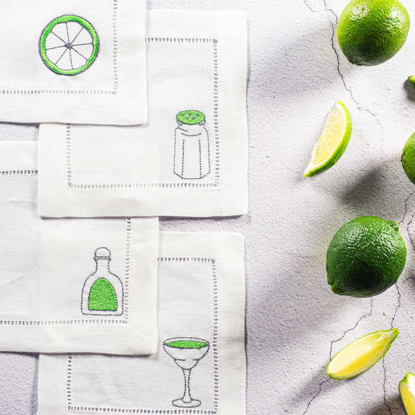 Margarita Cocktail Coasters, set of four – Dot and Army