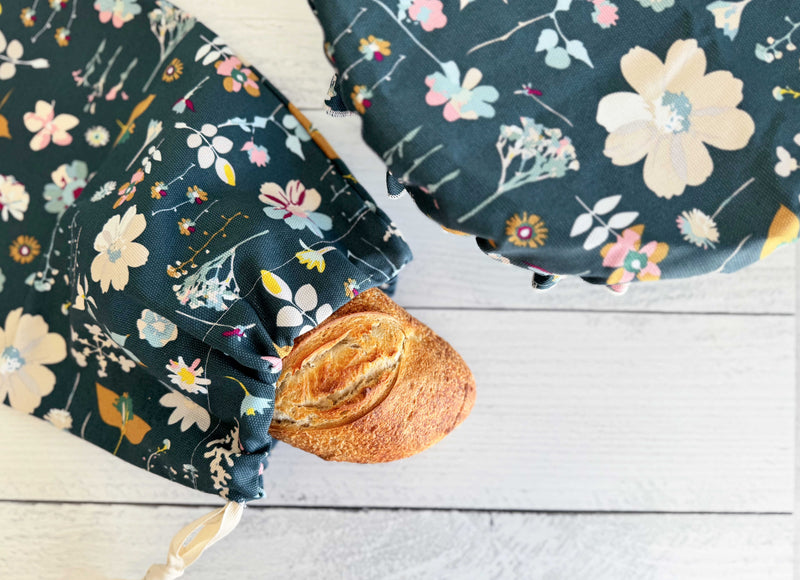 Midnight Garden Bread Makers Set- bread bag and cover