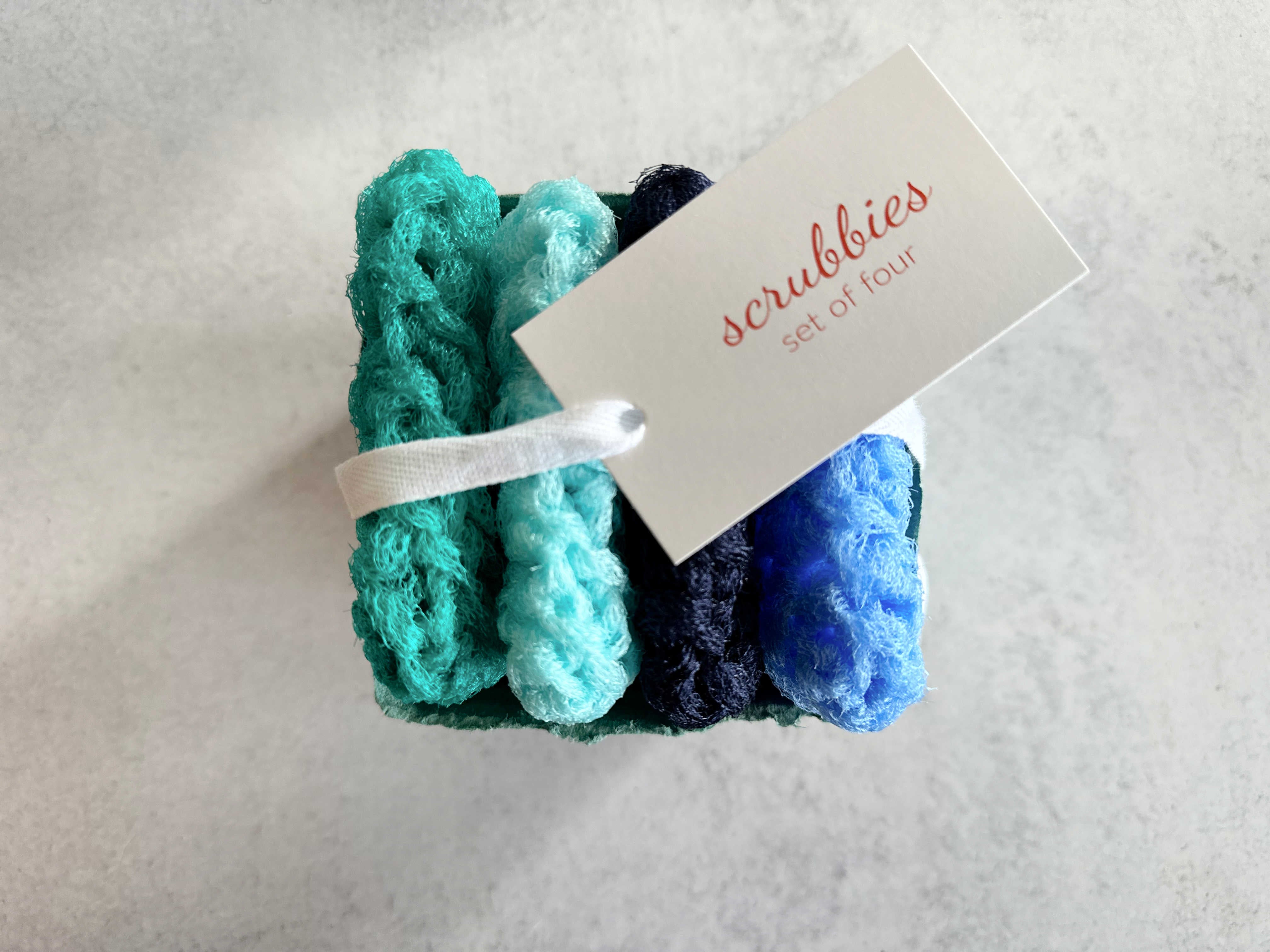 Scrubbies in a Berry Basket – Dot and Army