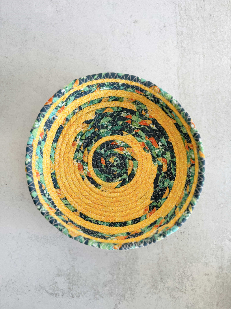 Tangerine Dream Rope Bowl - 7 inches