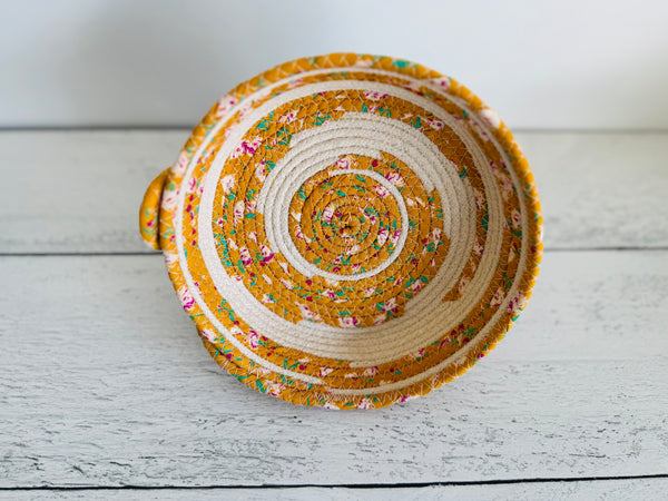 Sunny Afternoon with Button Detail Rope Bowl- 6 inches