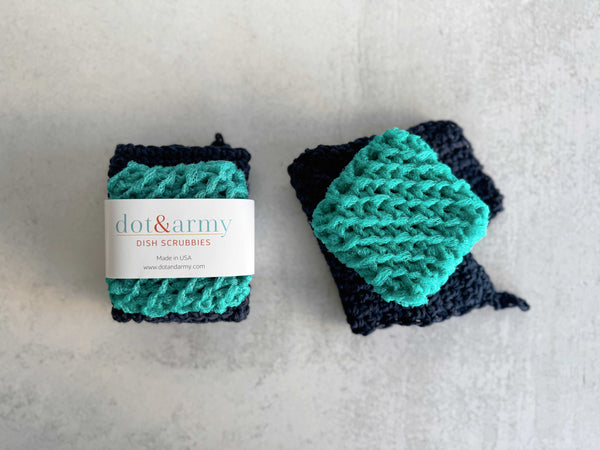 Scrubble and Cloth set- Kitchen Helpers- Made in the USA