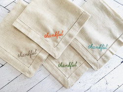 Thankful Cloth Napkins- set of four