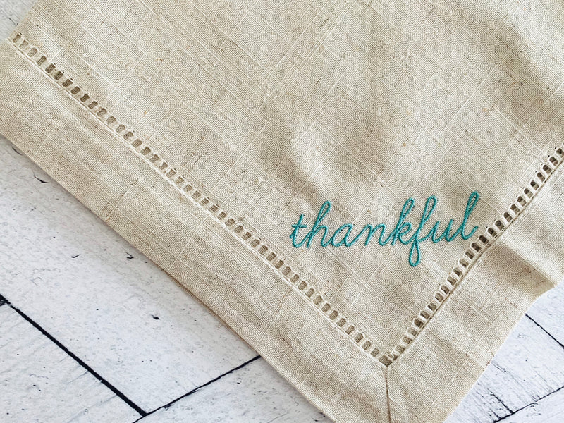 Thankful Cloth Napkins- set of four – Dot and Army