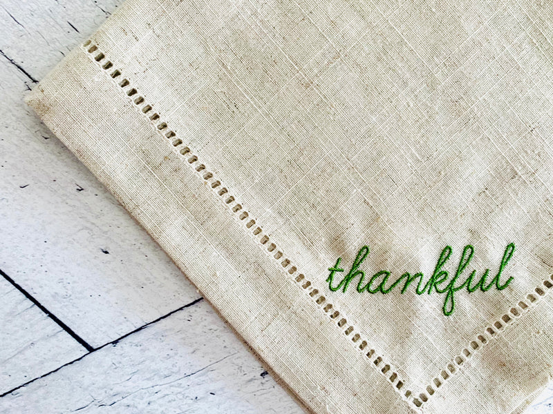 Thankful Cloth Napkins- set of four