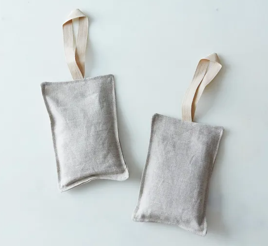 Linen Lavender Sachets, set of two